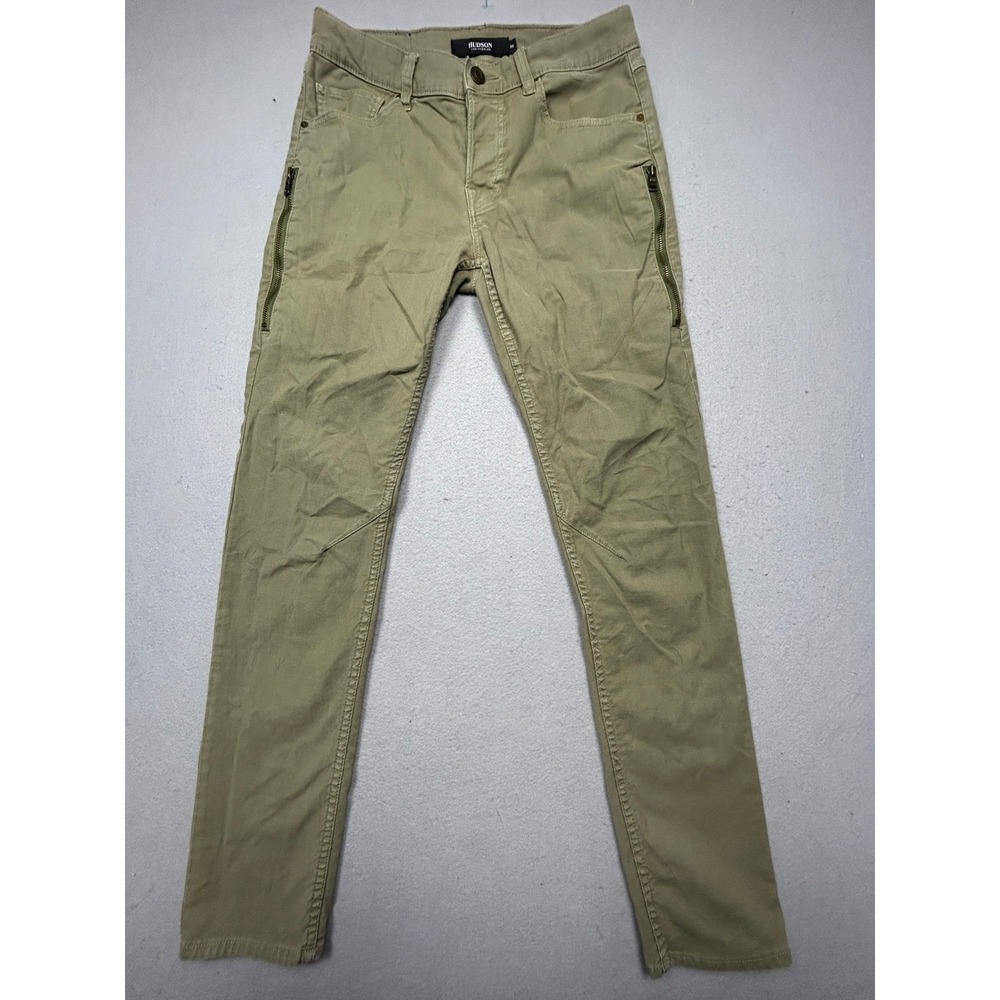 Hudson Pants Twill Olive Green 30 Mens